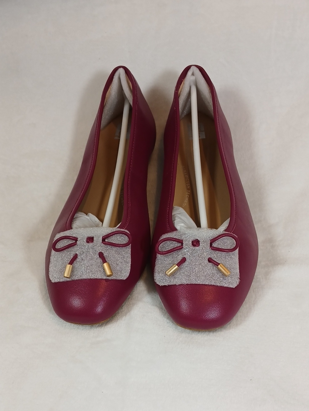 FitFlop Delicato Women’s Burgundy  Ballet Flats  Sz 8 NWT